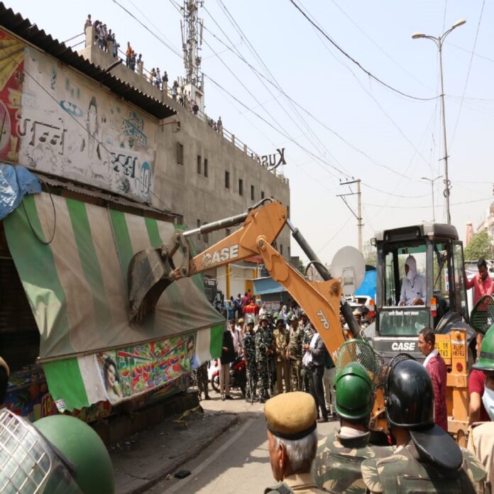 Bulldozer Action in Shaheen Bagh