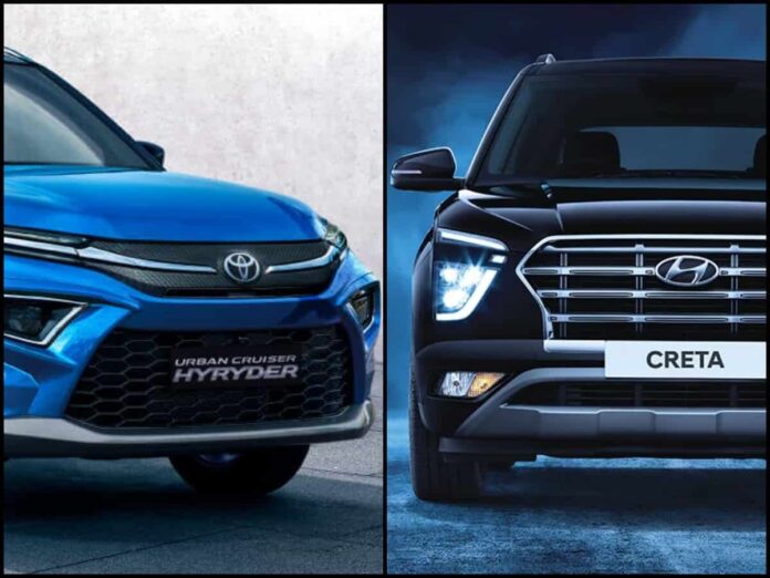 Toyota Hyryder Vs Hyundai Creta