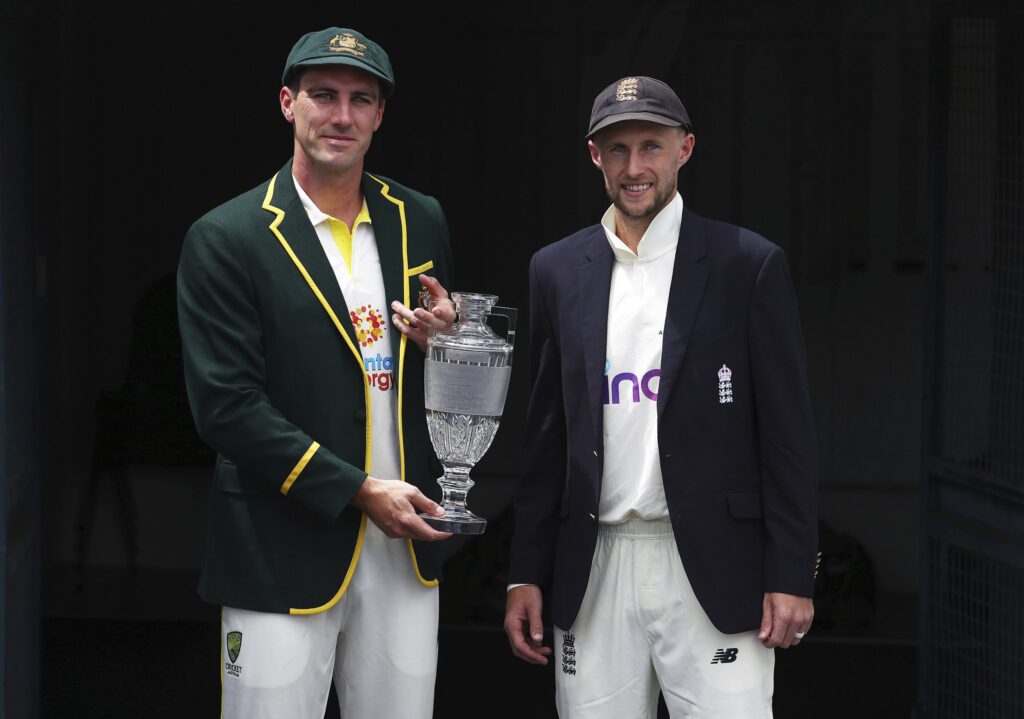 The Ashes series between England and Australia