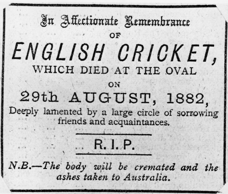 The Ashes series between England and Australia
