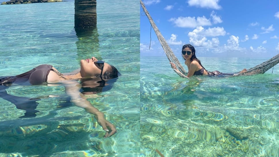 Mouni Roy Maldives vacation photos