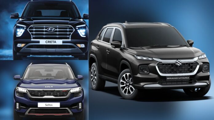 Maruti Grand Vitara vs. Hyundai Creta vs. Kia Seltos