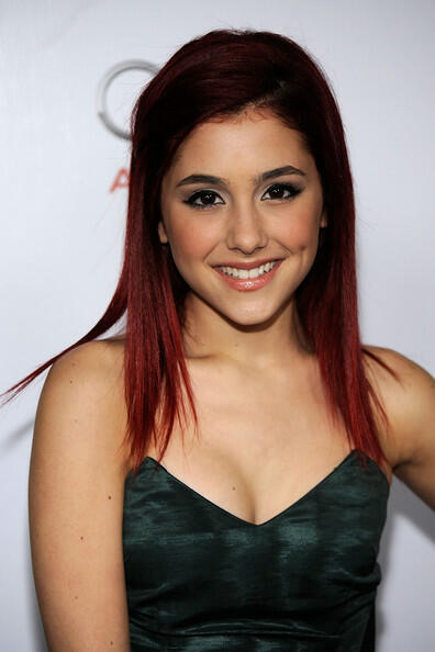 Ariana Grande red hairs