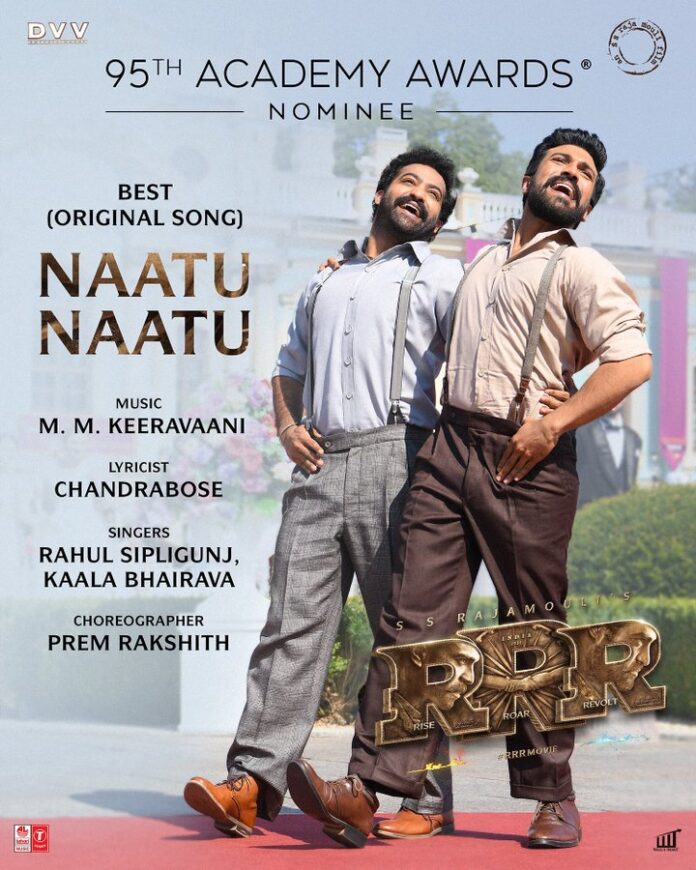 RRR's song Naatu Naatu oscar winning